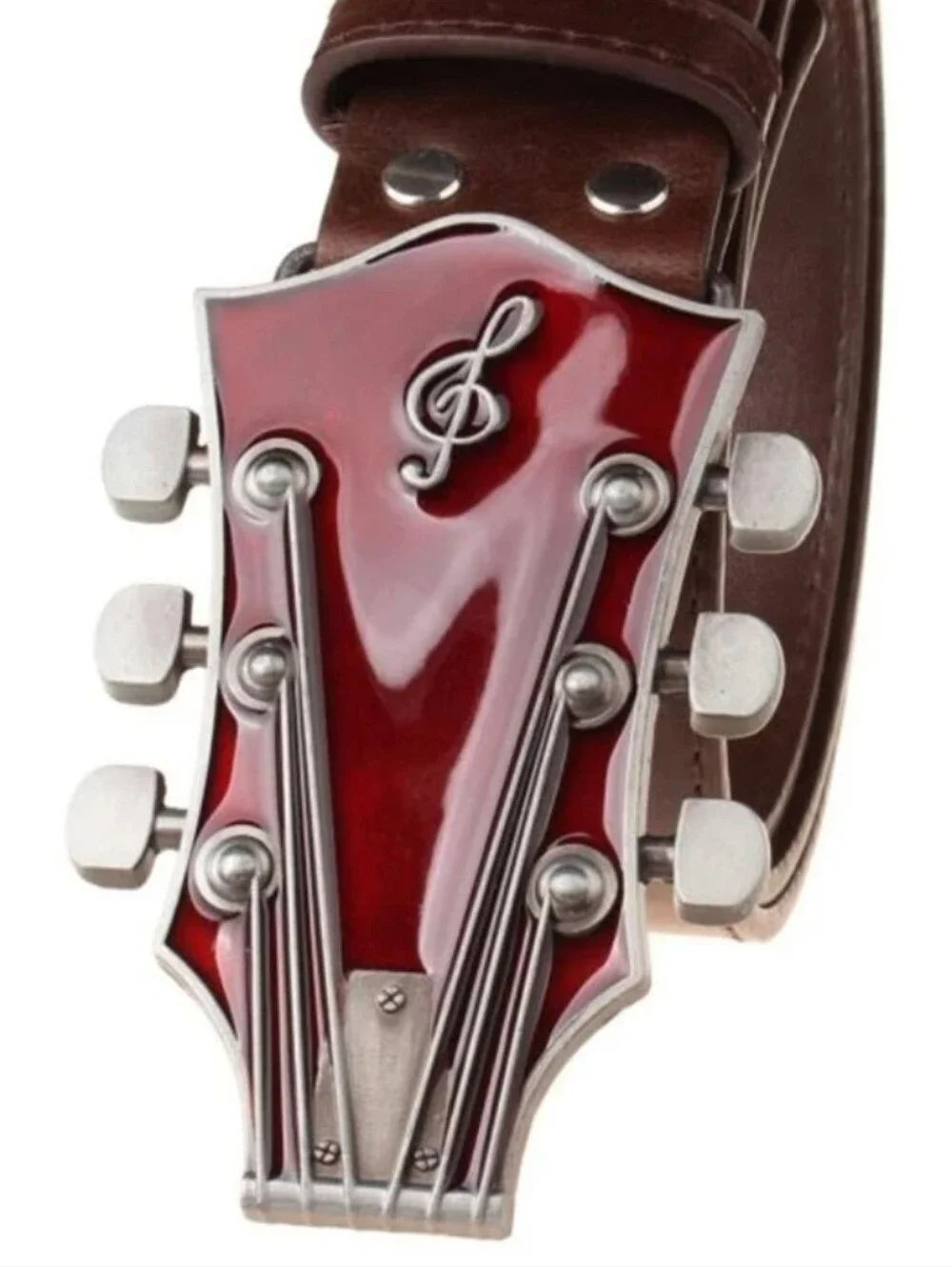Guitar Head Musicians belt buckle See All 5 Colors